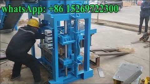 Qt40-1 small semi automatic concrete hollow block machine, paving brick machine