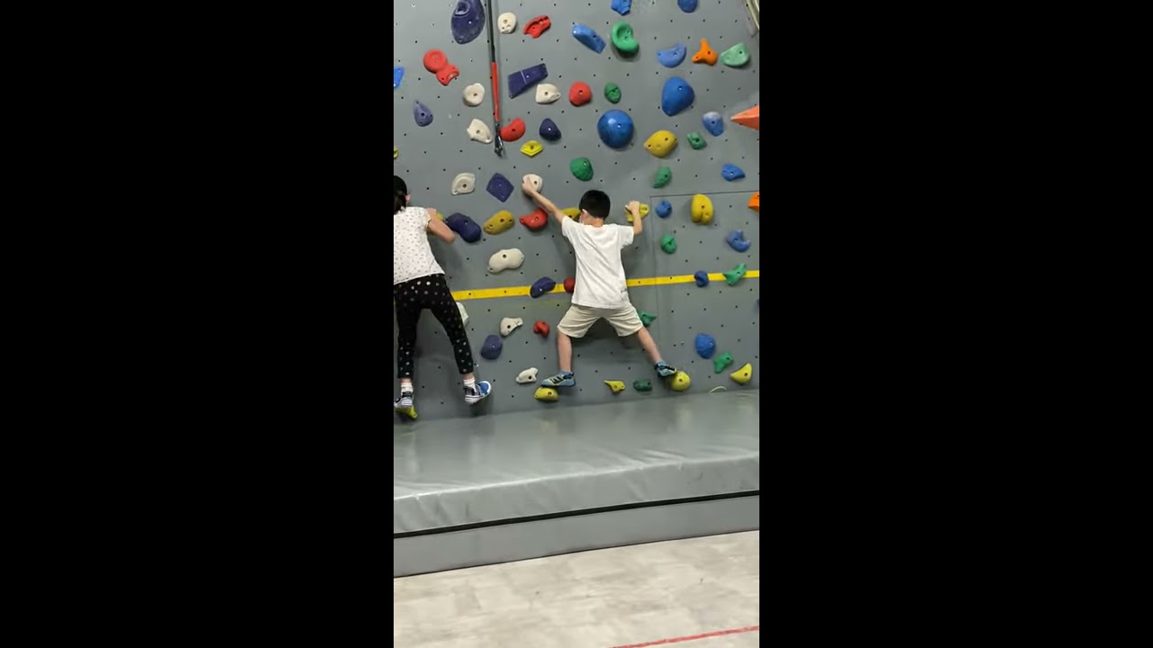 Lincoln Keaton Climbing Trial Lesson On Ma Birthday 