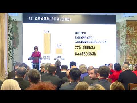 საქართველოს პარლამენტმა ახალი რეგლამენტის ამოქმედებიდან 100 დღეში მიღწეული შედეგები წარადგინა