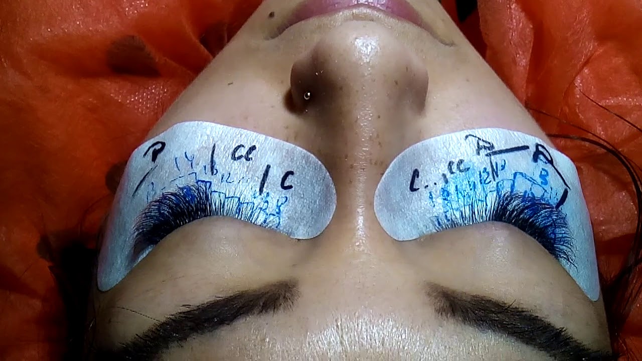 Схема омбре наращивание ресниц