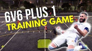 6v6+1 Small Sided Soccer Training Game