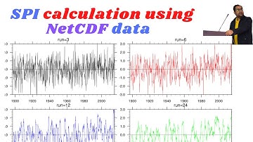 Calculate SPI using NetCDF data and draw temporal plot in NCL | Drought monitoring