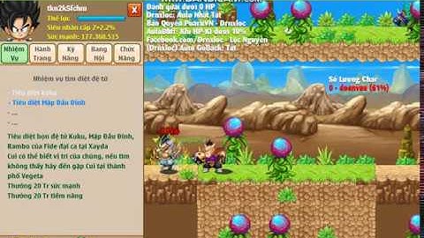 NGỌC RỒNG ONLINE - Làm nhiêm vụ Kuku, Mập Đầu Đinh, Rambo