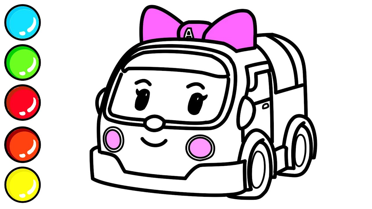 Robocar Amber drawing