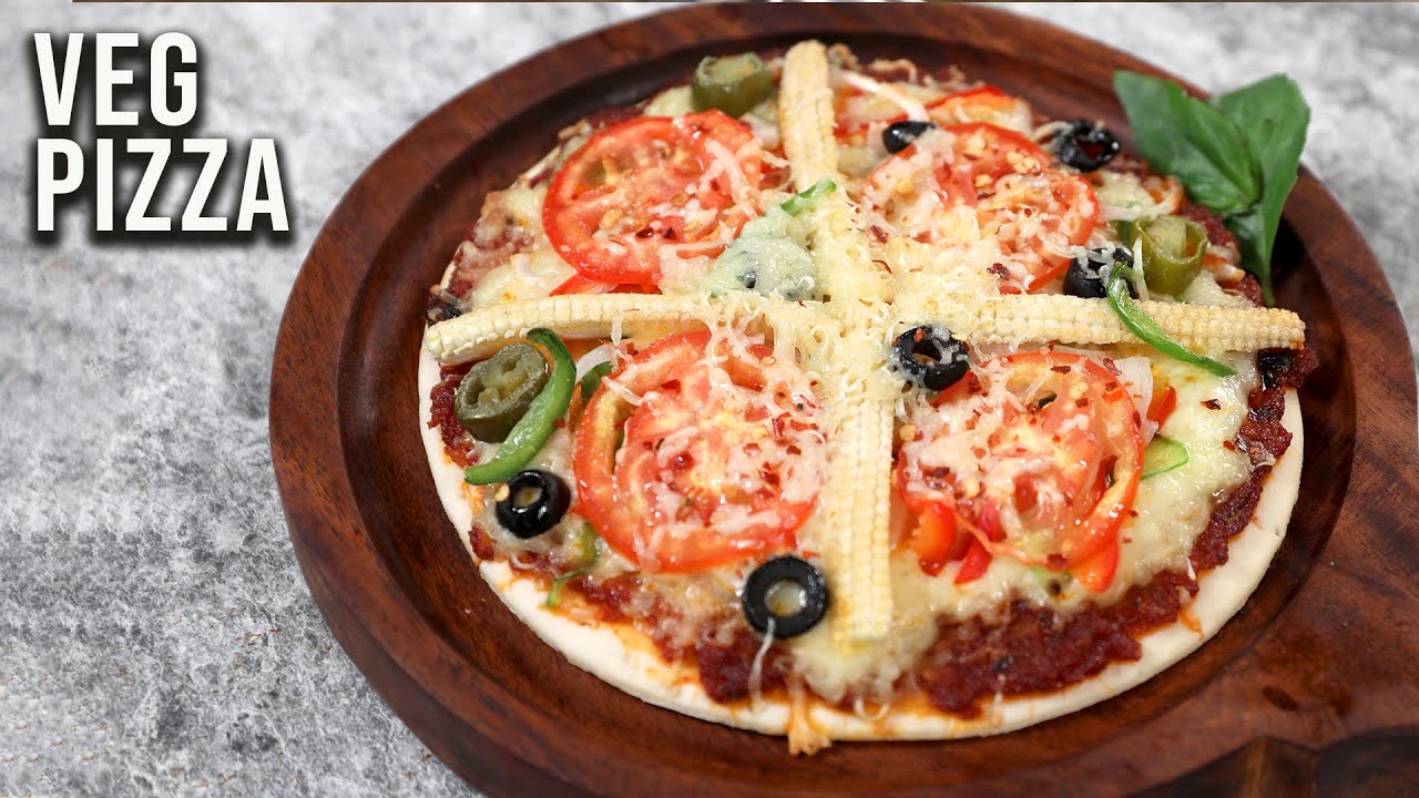 How To Make Veg Pizza | Cheesy Burst Pizza Recipe | Pizza Sauce | Homemade Pizza By Ruchi | Rajshri Food