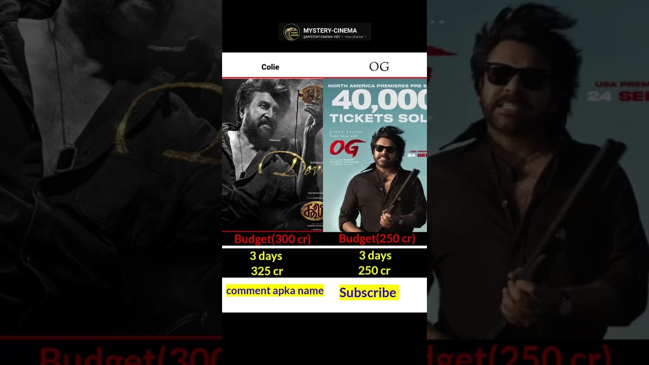 colie vs og movie budget and collection comparison 