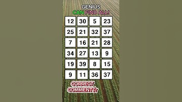 Find at least 1 pair! Find 3 pairs of identical numbers/Dementia Prevention Quizzes/Tests.No164