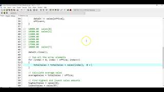 Famous Array Processing - Input File, Total, Average, Min, Max Profile