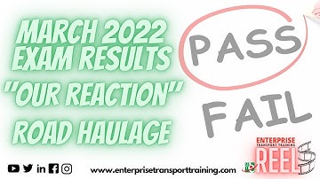Operator CPC / Transport Manager March 22 Exams Our Reaction Road Haulage