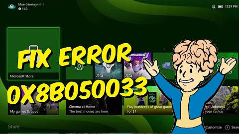 How To Fix Xbox One / Series X/S Error Code 0x8b050033