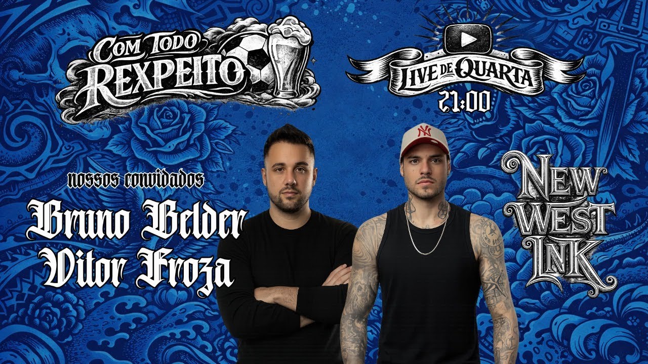 #120 RESENHA DE FUTEBOL & TATUAGEM Ft Bruno e Vitor - AO VIVO