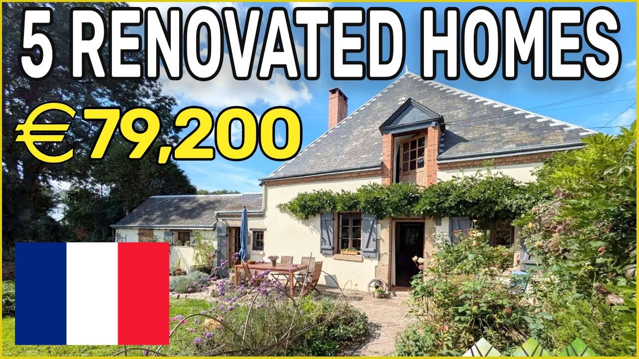 Move-In Ready French Properties Under €100K - No Renovation Needed!