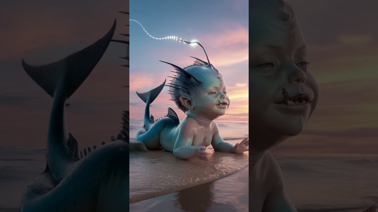 look at this cute sea hybrid baby washed ashore🌊🥰