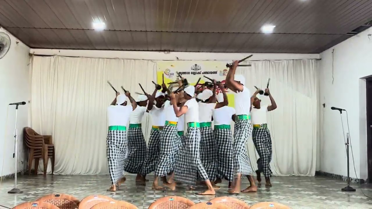 Thrithala block panchayath Keralotsavam  kolkali winners