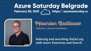Maarten Balliauw / Indexing and searching NuGet org with Azure Functions and Search