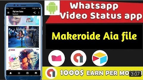 Whatsapp status app aia file with admin panel app(baap of all aia file)