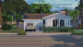 no cc realistic starter suburban speed build | sims 4 speed build