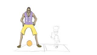 Bouncing ball 2D Animation Clipstudiopaint