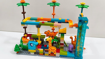 Ultimate Marble Run Showdown | 3-Track Race with Building Blocks & LEGO Duplo!