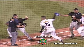 Tangana Entre Raul Chavez Y Jorge Julio Tapia Caracas Vs Magallanes Temporada 2005-2006 Lvbp 