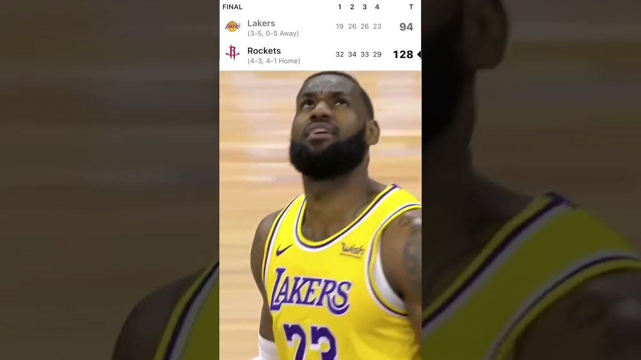 LAKERS GET BLOWN OUT BY THE ROCKETS 😱