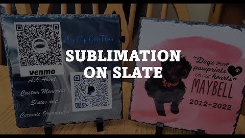Sublimation on Slate! #sublimationtutorial #sublimationprinting
