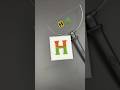Wow 😮 amazing letter cutting - “H” 🎧✂️| #shorts #satisfying #beautiful #relaxing #asmr #artwork