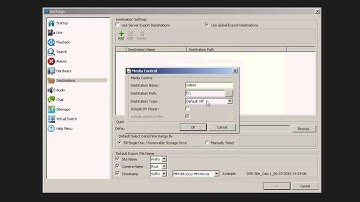 VIGIL 8.0 Setup Export Destinations