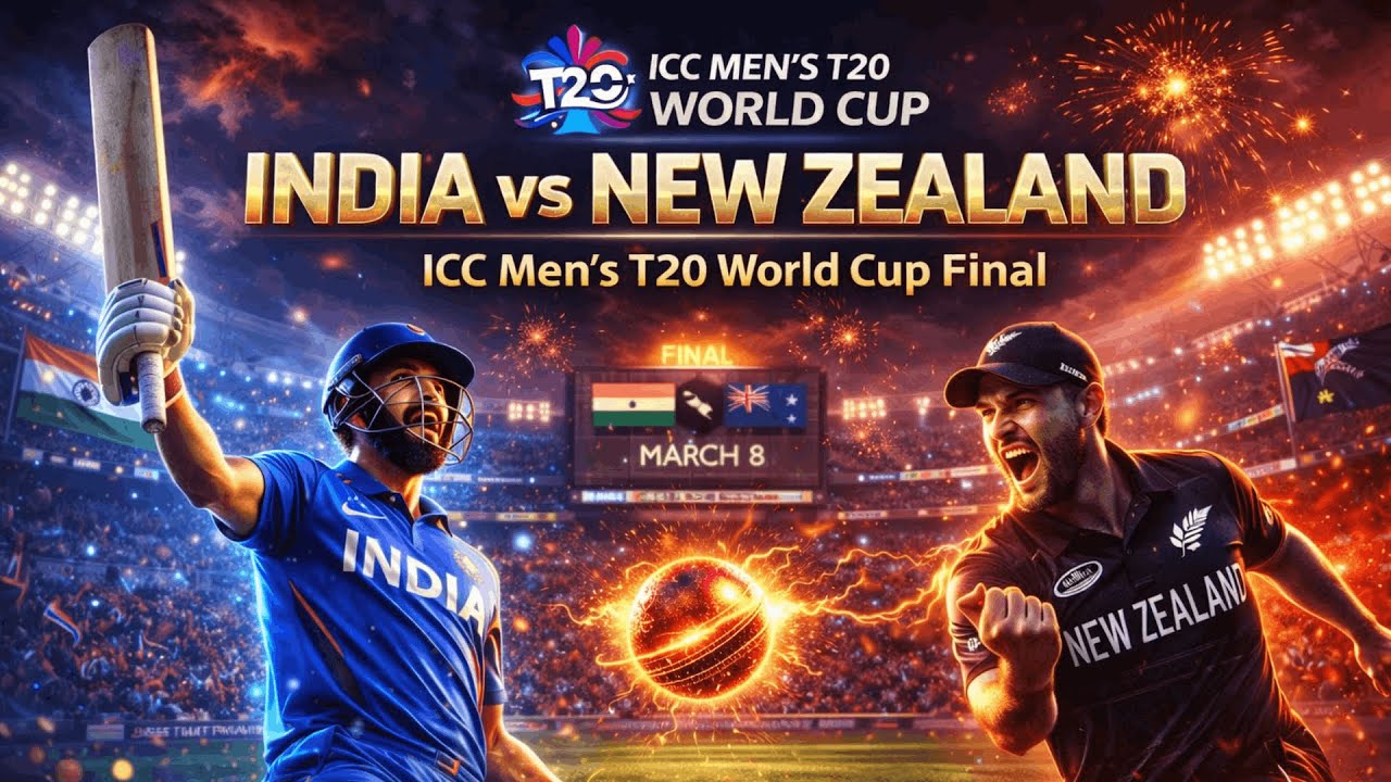 🔴 LIVE | India vs New Zealand | ICC Men's T20 World Cup 2026 Final Match