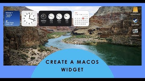 How to Create a macOS Widget using WidgetKit & SwiftUI in native macOS app