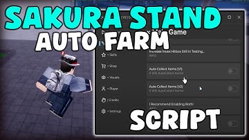 [❄☀] Roblox Sakura Stand Script Auto Farm, Items Farm & Free Stands Pastebin 2025