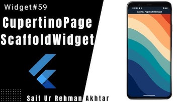Flutter CupertinoPageScaffold  Widget Explained | Flutter 215+ Widgets Series (Urdu/Hindi)