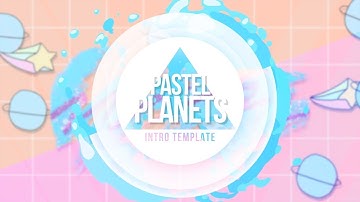 PASTEL PLANETS INTRO TEMPLATE (NO TEXT)