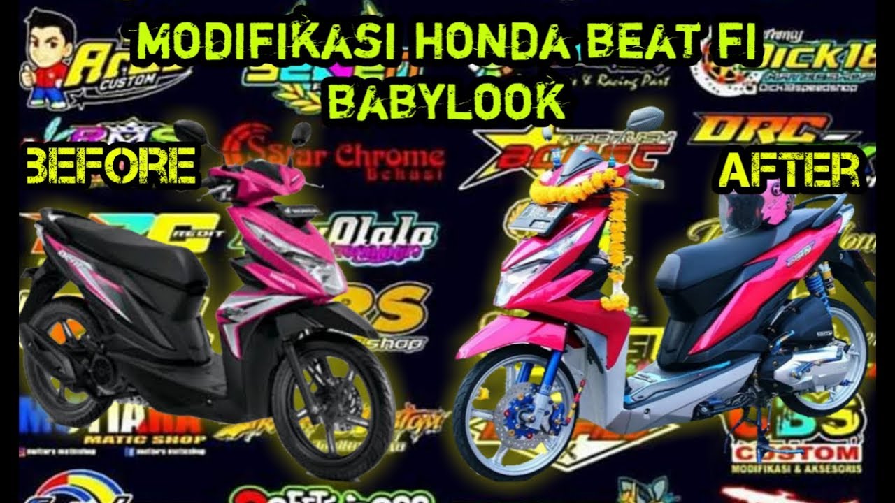 MODIFIKASI BEAT Fi Dan Biaya Part Modifikasi Babylookstyle By BuanA Tv