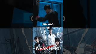 Gun Woo vs Weak Hero#bloodhounds#weakheroclass1#weakheroclass2#kdrama