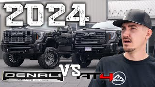 Is the NEW 2024 GMC 2500 Denali Ultimate BETTER than the AT4? || Lifted Truck Builds Compared