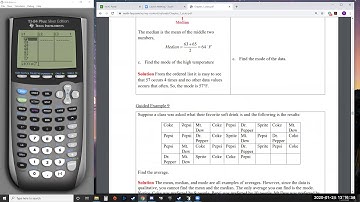 Calculator Video   1 Var Statistics