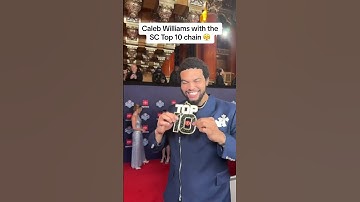 Caleb Williams in the SC Top 10 chain 👀 #shorts