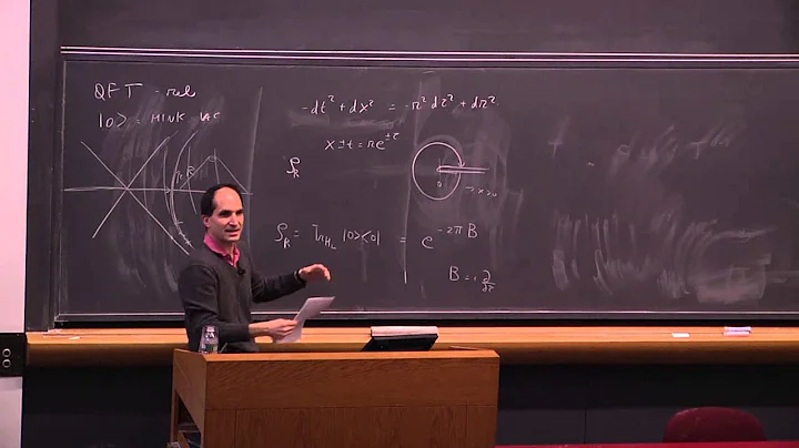 Juan Maldacena, "Entanglement entropy in quantum field theory and gravity" (03/24/16)