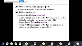 MicroControllers and Embedded Systems - ARM Instruction set
