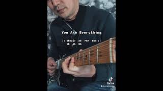 Video thumbnail of "You are everything (intro guitar with chords)"