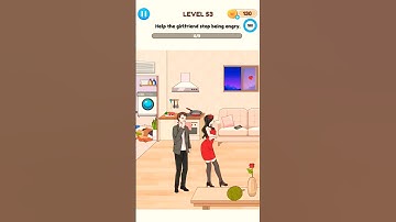 Annoying Puzzle Game Level 53 ~ Help the girlfriend Stop being angry #puzzle #shortvideo