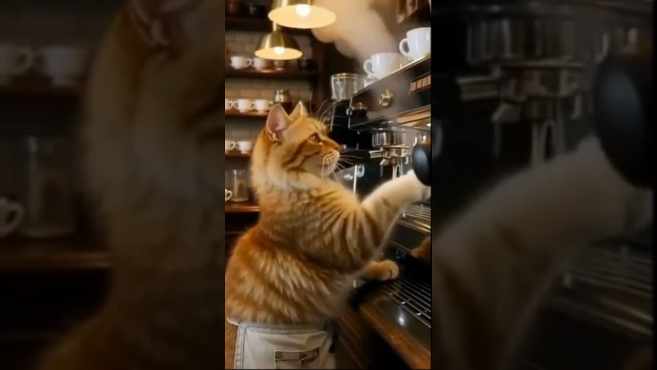 Cat Makes Coffee ☕😺