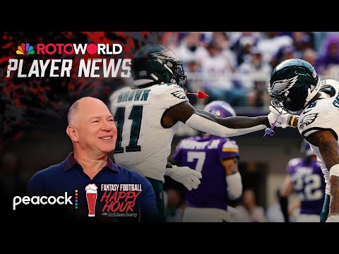 Eagles' AJ Brown, DeVonta Smith combine for 304 yards | Fantasy Football Happy Hour | NFL on NBC