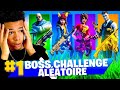 Boss alatoire challenge  mon skin choisit mon arme mythique pour faire top 1 sur fortnite 