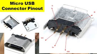 rolige Ved daggry Mig selv 817} Micro USB Type B Connector DIP 5 Pin Socket Pinout - YouTube