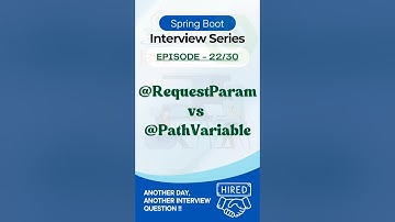 @PathVariable vs @RequestParam in Spring Boot | Quick Guide #shorts