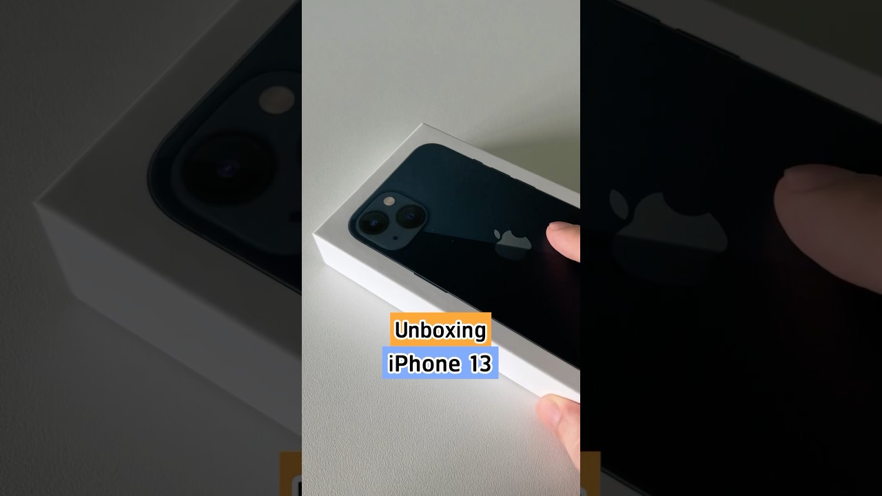 ASMR unbox iPhone 13 