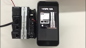 PLC data to iPhone via OPCUA (Omron NX1 and TeslaSCADA2)