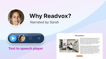 Why Readvox?  - text to speech with natural AI TTS voices